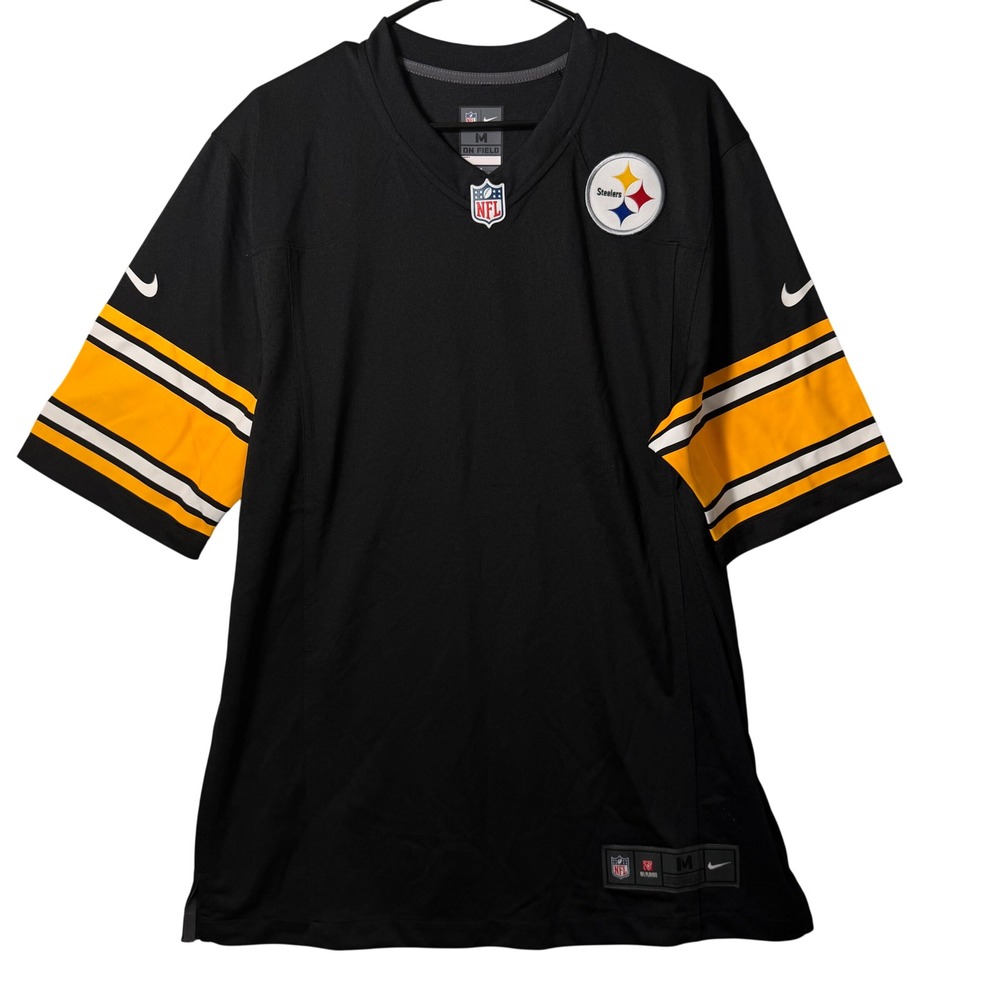 Nike Pittsburgh Steelers NFL On Field Jersey Mens Medium Black Blank NEW